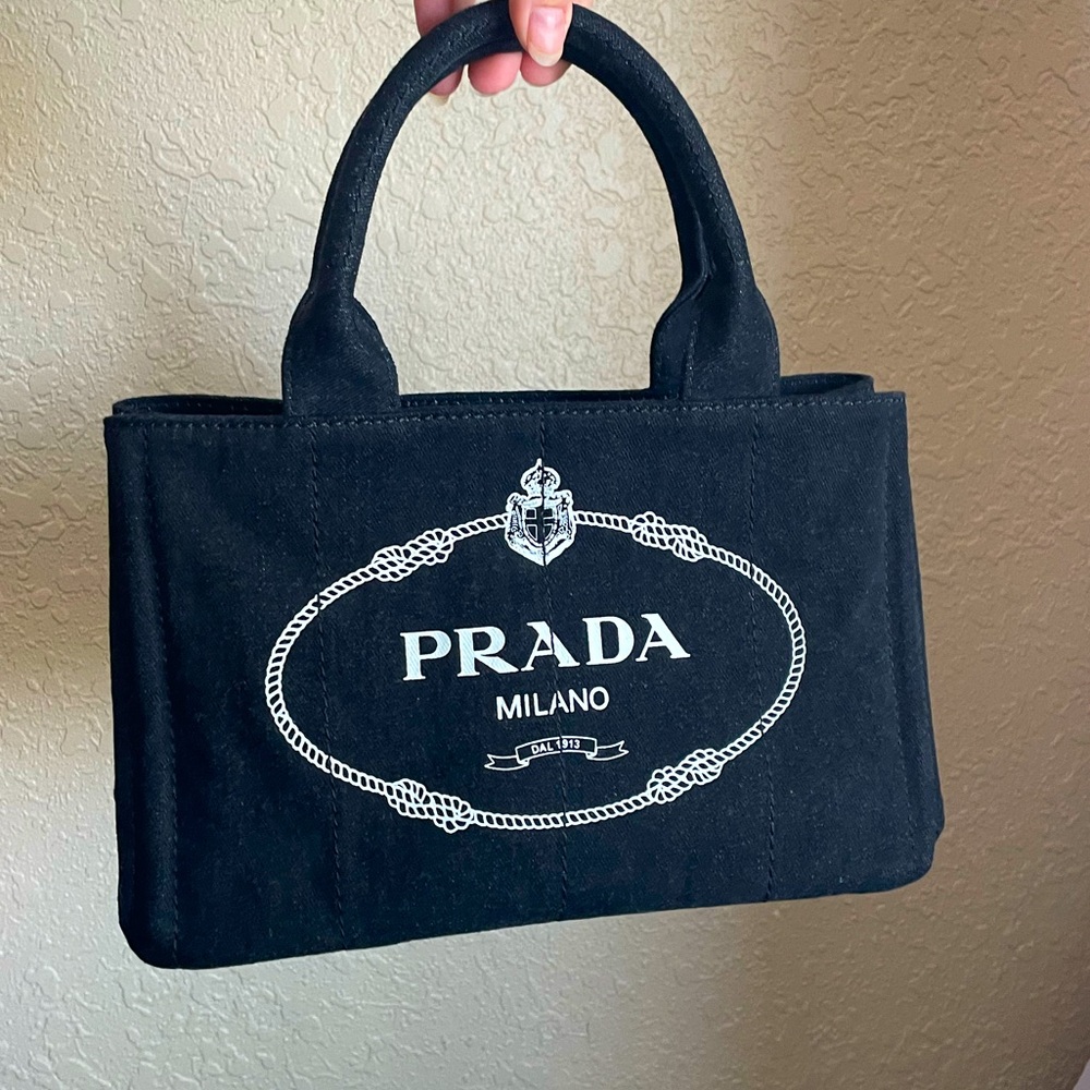 Black and white bratz tote bag